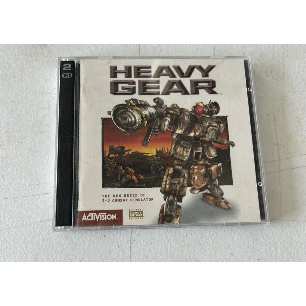 Heavy Gear PC CD-ROM 1997 Activision 2 Disc Complete Manual Windows 95 Vintage